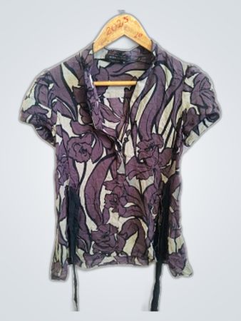 BCBGMAXAZRIA Floral Blouse