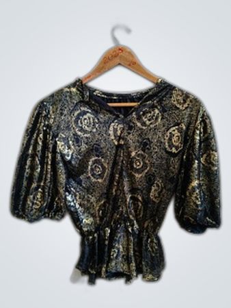 Blouse with Floral Pattern