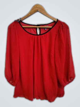 et vous Red Blouse