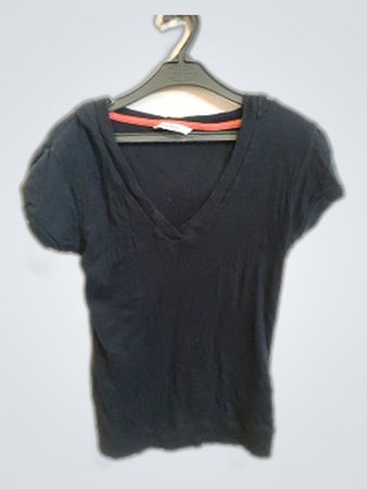 Black Short-Sleeve Top