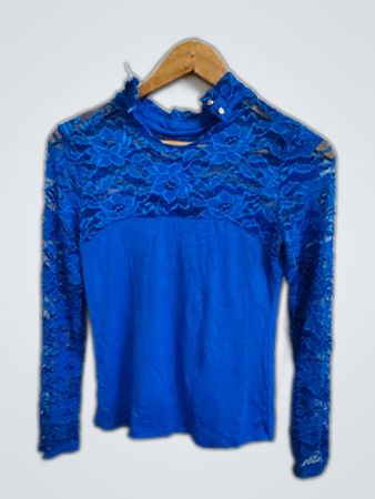 Blue Lace Blouse
