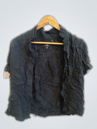 Superdry Black Cropped Textured Blazer