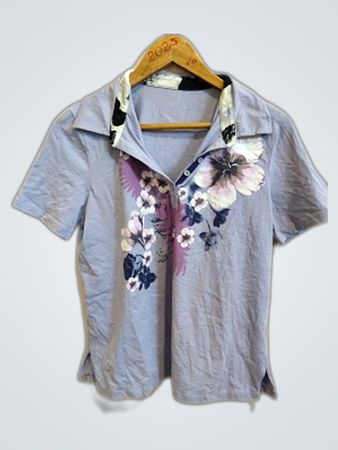 Light Blue Floral Shirt
