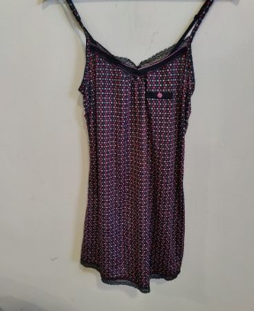 Blouse with Pink and White Polka Dots