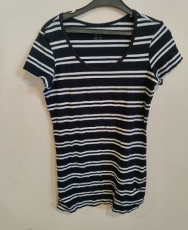 esmara Black and White Striped T-Shirt