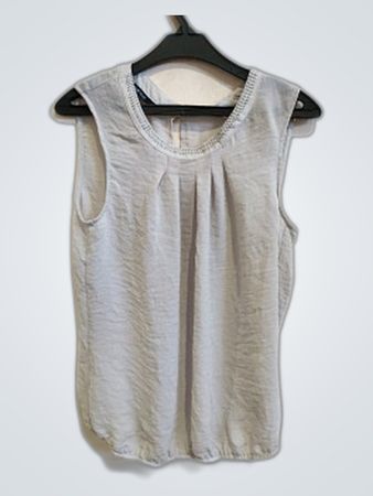 bianca Gray Sleeveless Top
