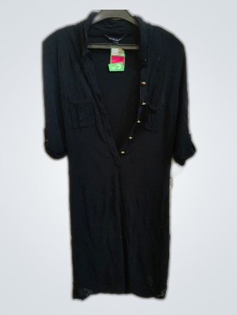 Black Dress with Buttons