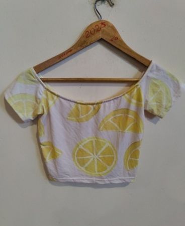 Lemon Print Top