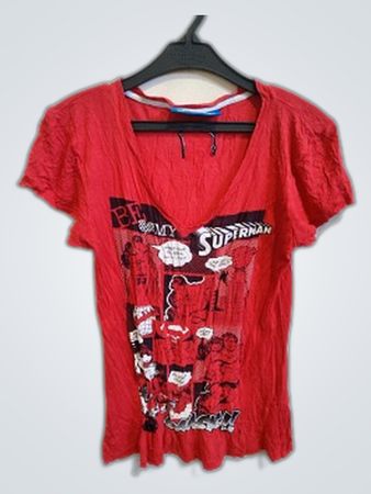 Red Superman Graphic T-Shirt