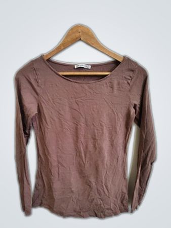 Long Sleeve Brown Shirt