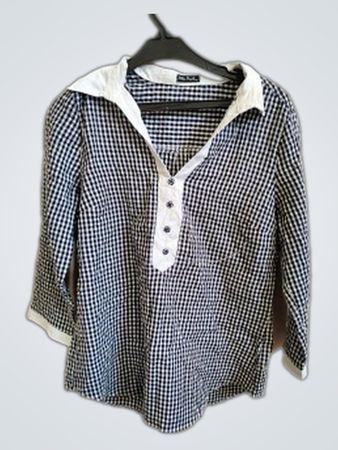 Pilar Prieto Gingham Blouse