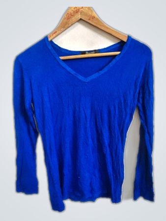 Brezza Long Sleeve Blue Top