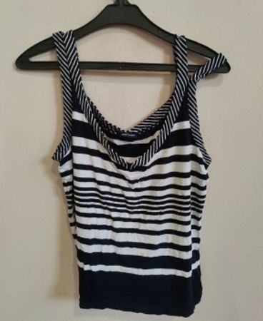 Gerry Weber Black and White Striped Tank Top