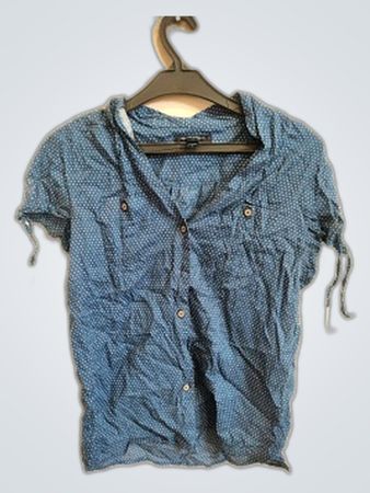 Banana Republic Blue Polka Dot Blouse