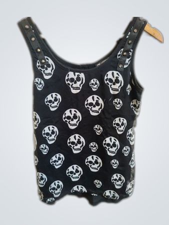 Poizen Industries Skull Print Tank Top