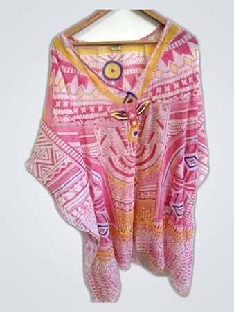 Pink and Yellow Kaftan