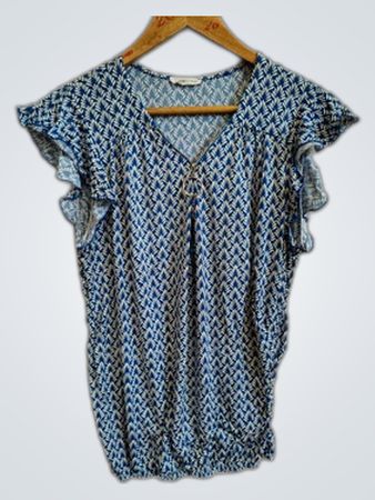 Cache Cache Ruffle Sleeve Blouse