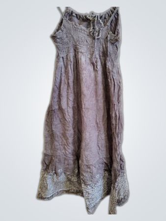 Gray Linen Dress