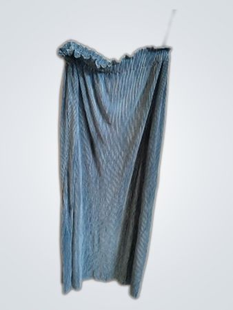Blue Pleated Dress