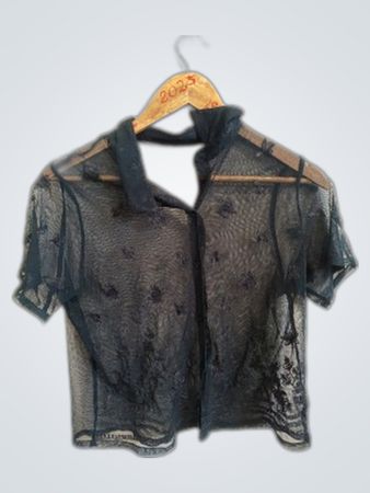Black Sheer Blouse