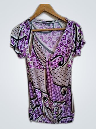 Purple Patterned T-Shirt