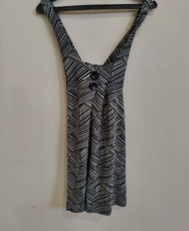 Black and White Striped Dress