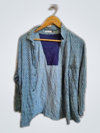 Eminence Blue Grid Button-Down Shirt