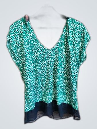 Floral Green Blouse