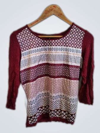 Caroll Paris Women's Red Long Sleeve Top