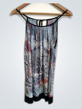 Patterned Halter Top