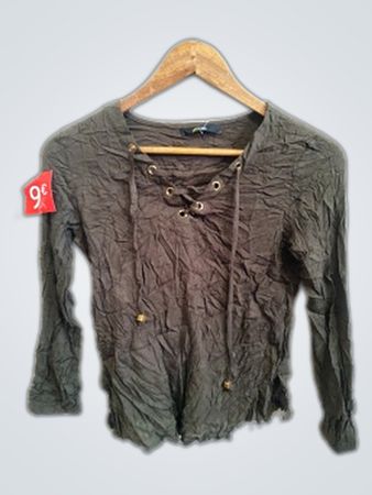Mâm Gray Long-Sleeve Top