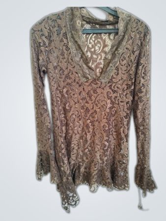 Brown Lace Top