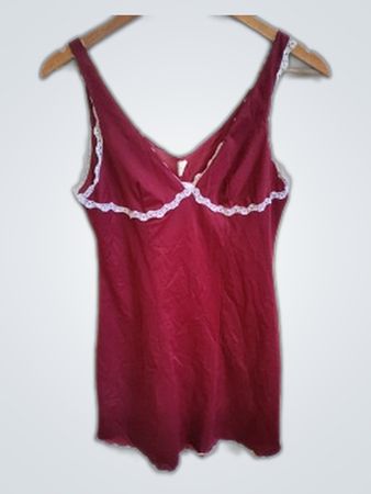 Red Lace Trim Camisole