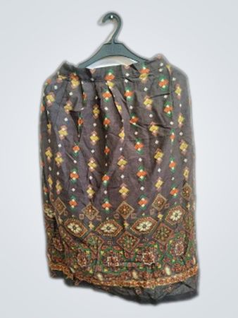 Gray Patterned Blouse