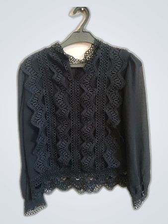 Black Lace Blouse