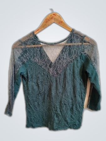 Green Lace Top