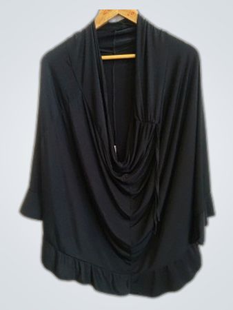 Black Draped Top