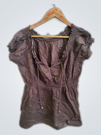 Brown Maternity Top