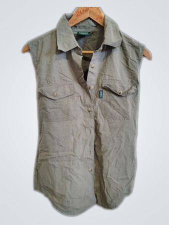 Aigle Gray Sleeveless Shirt