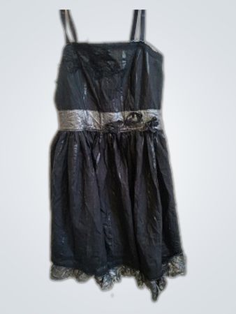 Black Dress with Gray Belt