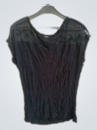 Black Sheer Top