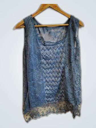 Blue Lace Top