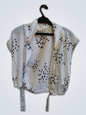 White Polka Dot Blouse