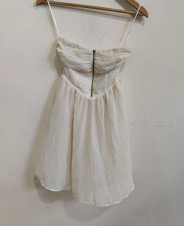Jennyfer Strapless White Mini Dress