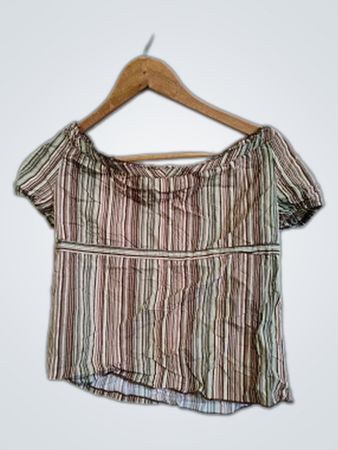 Striped Off-the-Shoulder Top