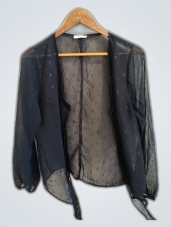 Cache Cache Black Sheer Jacket