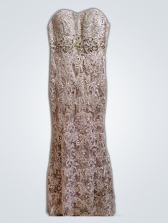 Beaded Lace Mermaid Gown