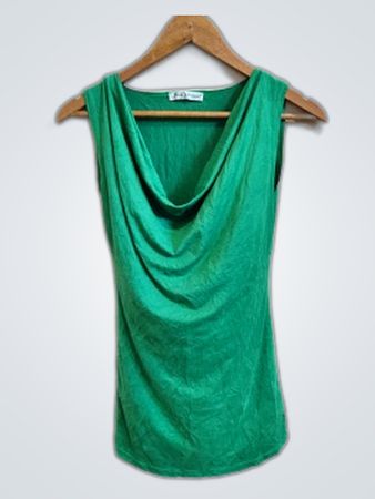 Green Sleeveless Top