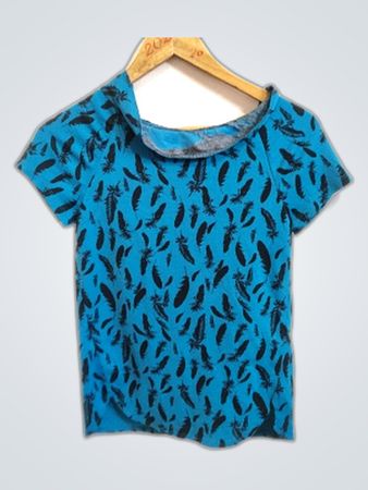 Camaieu Blue Floral Top