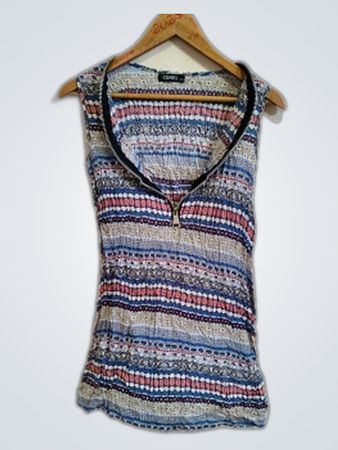 Conos Sleeveless Striped Top